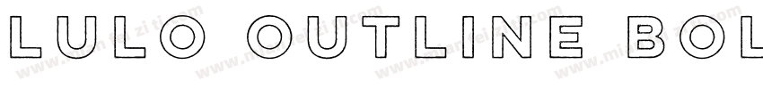 Lulo Outline Bold字体转换